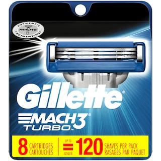 Foto 1 | Recambios Razor Blade Gillette Mach3 Turbo Para Hombre, 8 Unidades - Venta Internacional.