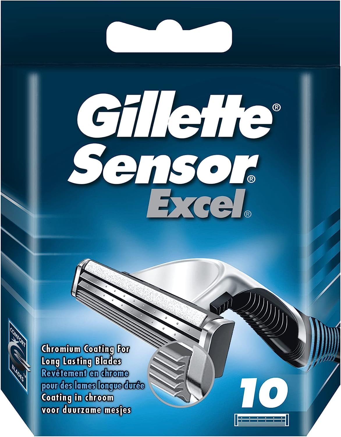 Foto 2 pulgar | Cartuchos De Afeitar Gillette Sensor Excel Para Hombre X10 - Venta Internacional.