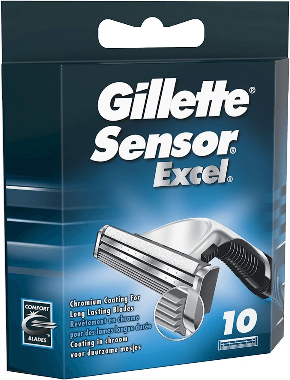 Foto 3 pulgar | Cartuchos De Afeitar Gillette Sensor Excel Para Hombre X10 - Venta Internacional.