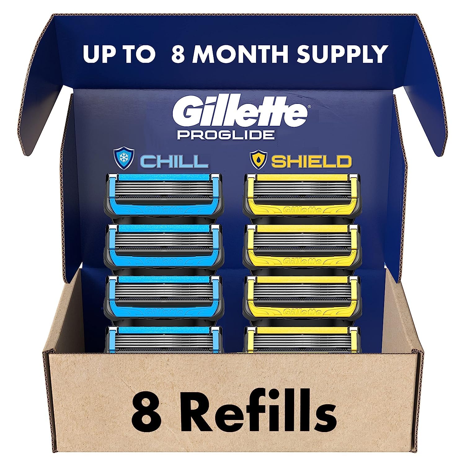 Foto 2 pulgar | Recambios Para Cuchillas De Afeitar Gillette 4 Proglide Chill 4 Proglide - Venta Internacional.