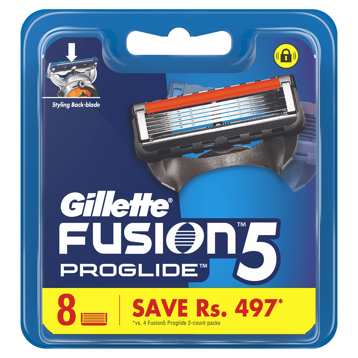 Foto 2 pulgar | 8 Recambios De Razor Blades Gillette Fusion 5 Proglide Para Hombre - Venta Internacional.