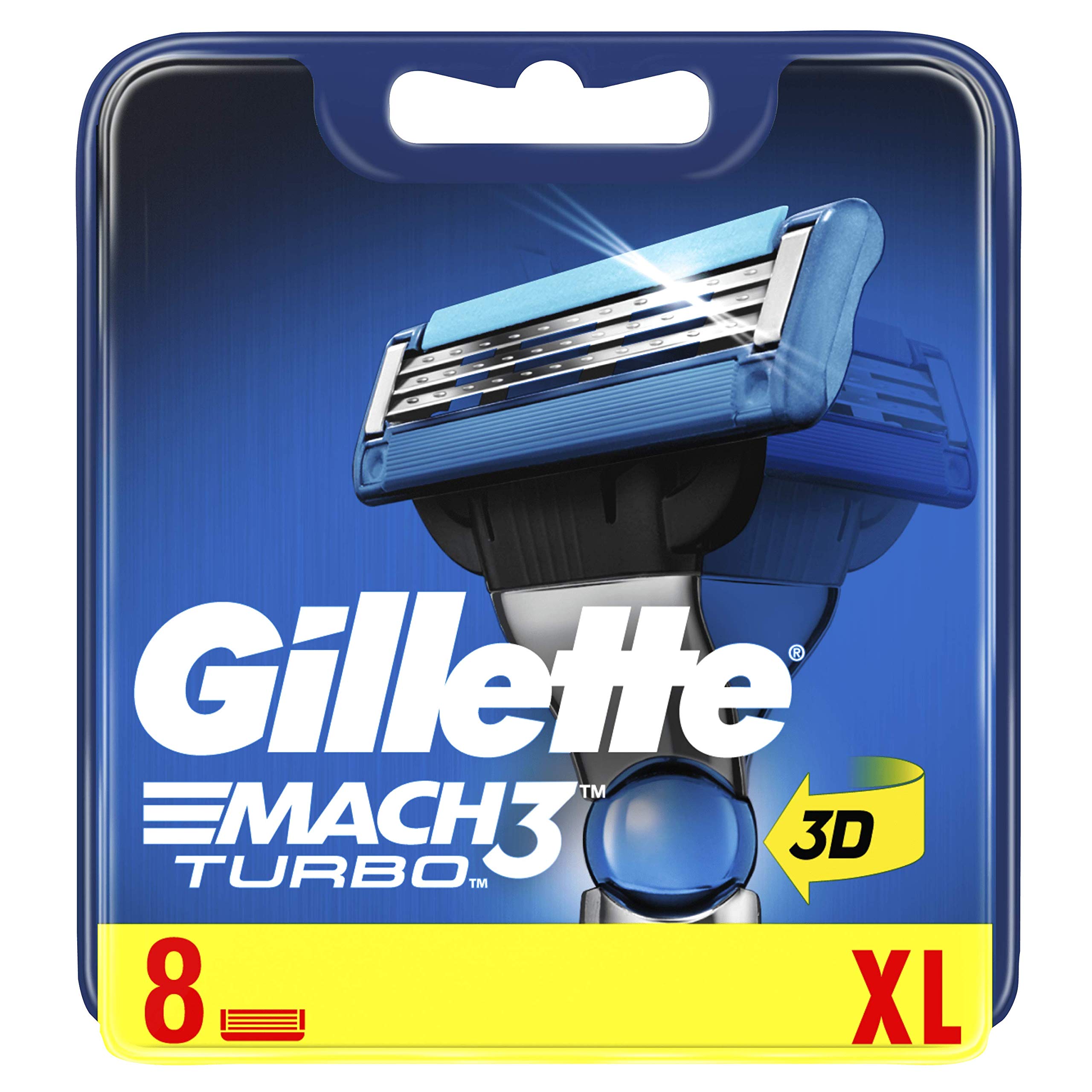 Foto 2 pulgar | Recambio Razor Gillette Mach 3 Turbo Para Hombre, Paquete De 8 - Venta Internacional.