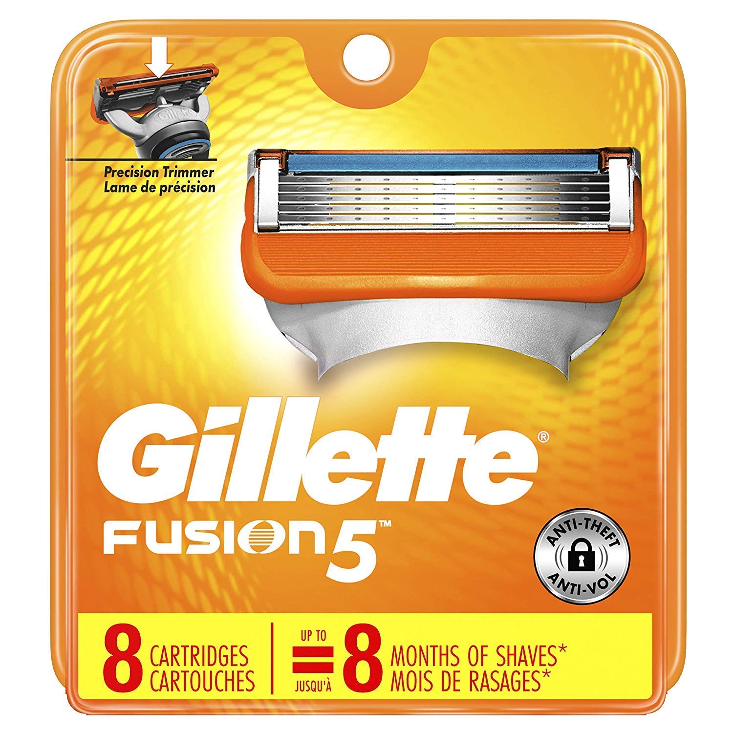 Foto 2 pulgar | Cartuchos Gillette Fusion 5 Power 8 Unidades - Venta Internacional