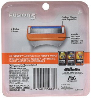 Foto 2 | Cartuchos Gillette Fusion 5 Power 8 Unidades - Venta Internacional