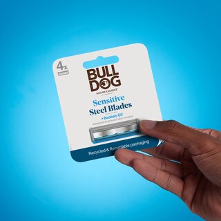 Foto 6 | Recambios Razor Blades para Piel Sensible Bulldog 4 Unidades - Venta Internacional
