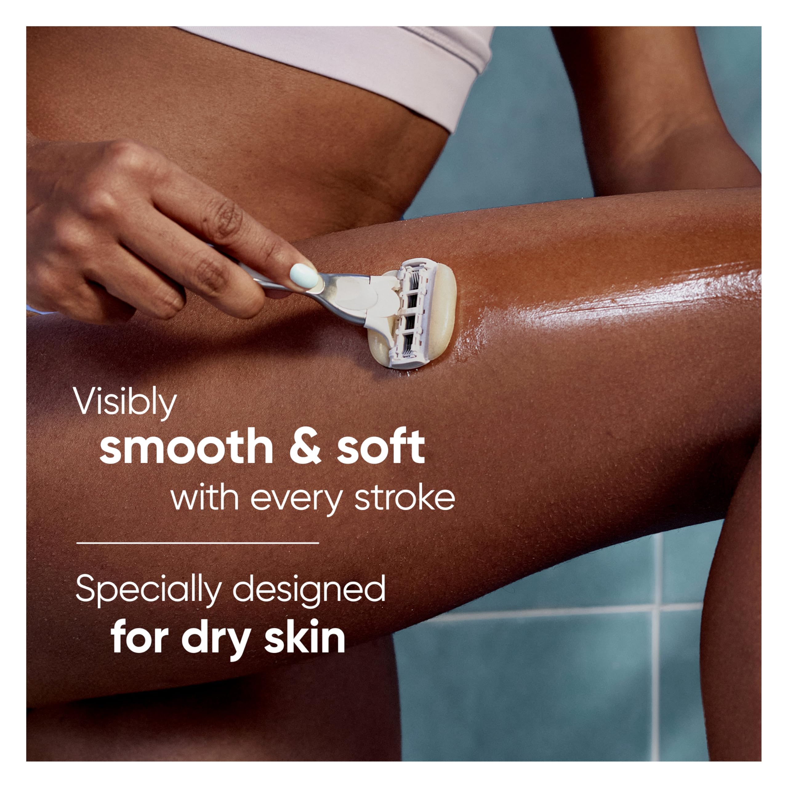 Foto 3 | Razor Venus Moistureglide Para Mujer Con 2 Recambios Y Soporte - Venta Internacional.
