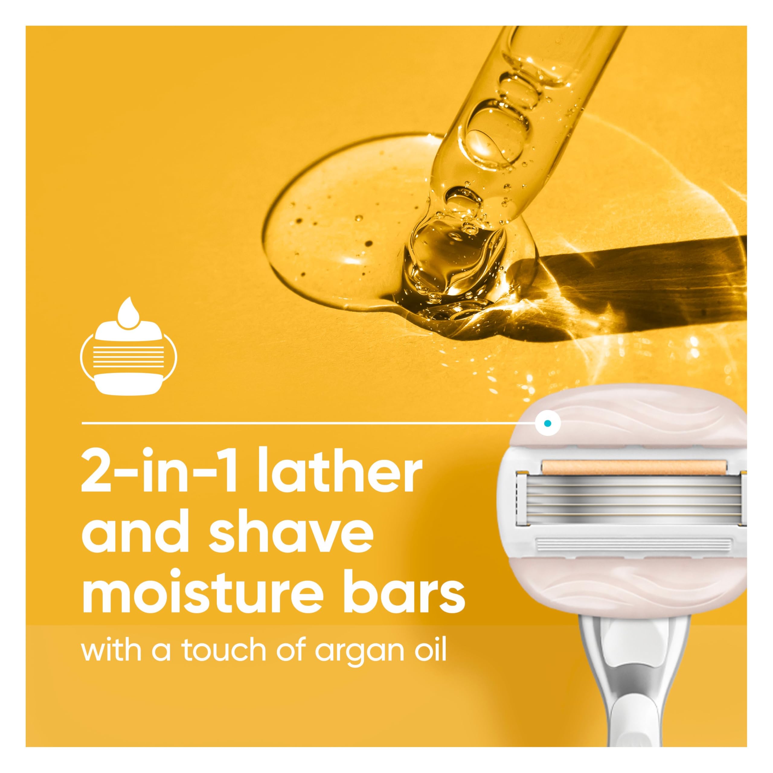 Foto 4 | Razor Venus Moistureglide Para Mujer Con 2 Recambios Y Soporte - Venta Internacional.