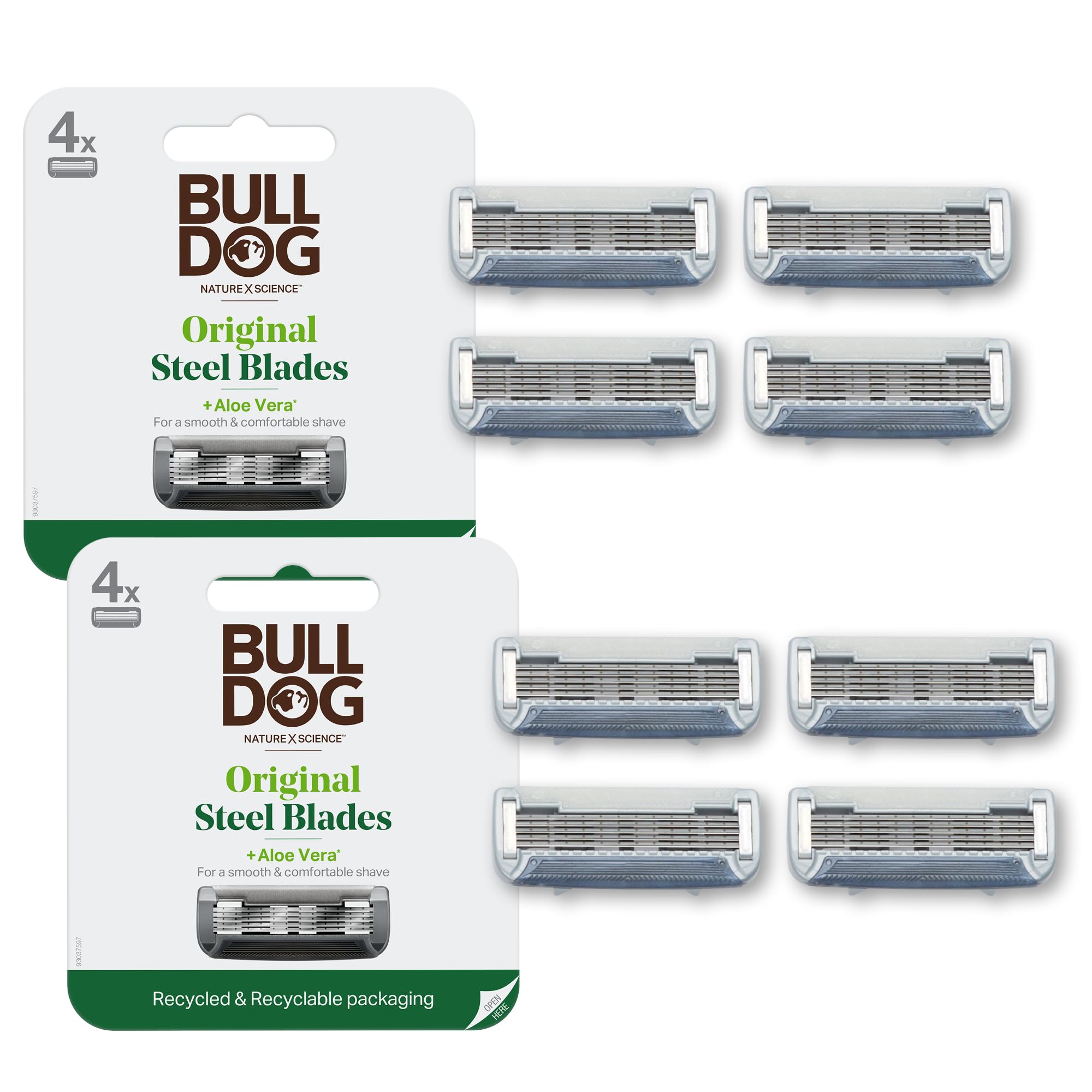 Foto 2 pulgar | Recambios De Cuchillas De Afeitar Bulldog Original Para Hombre, 8 Unidades - Venta Internacional.