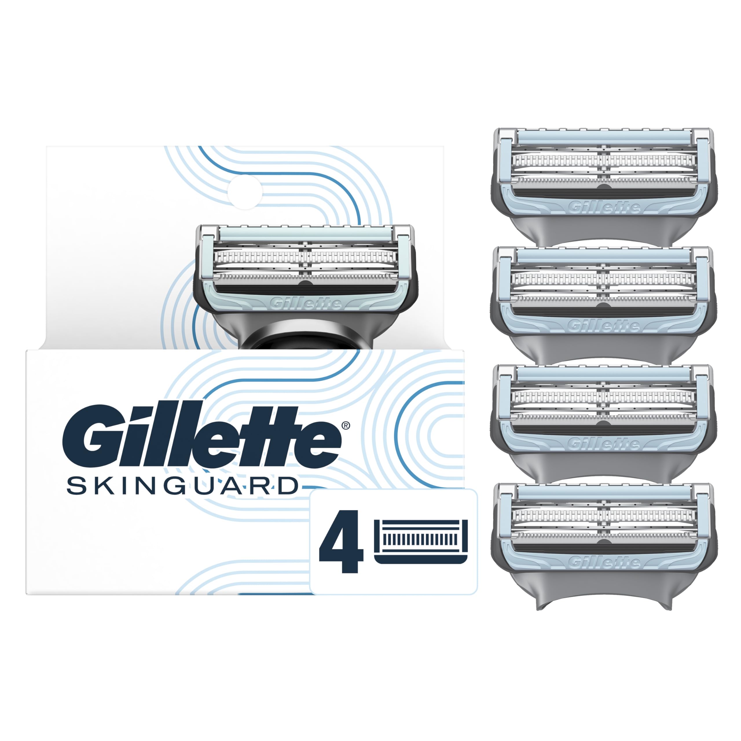 Foto 2 pulgar | Recambios De 4 Cuchillas Razor Blades Gillette Skinguard Para Hombre - Venta Internacional.