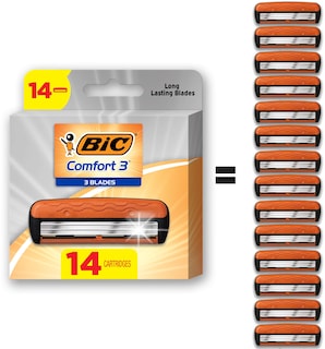 Foto 1 | Cartuchos De Afeitar Bic Comfort 3 Recargables Para Hombre, Paquete De 14 - Venta Internacional.