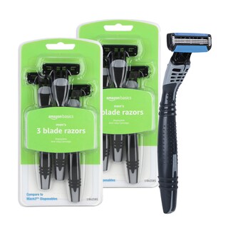 Foto 1 | Maquinillas De Afeitar Desechables Amazon Basics Para Hombre De 3 Hojas, 6 Unidades - Venta Internacional.