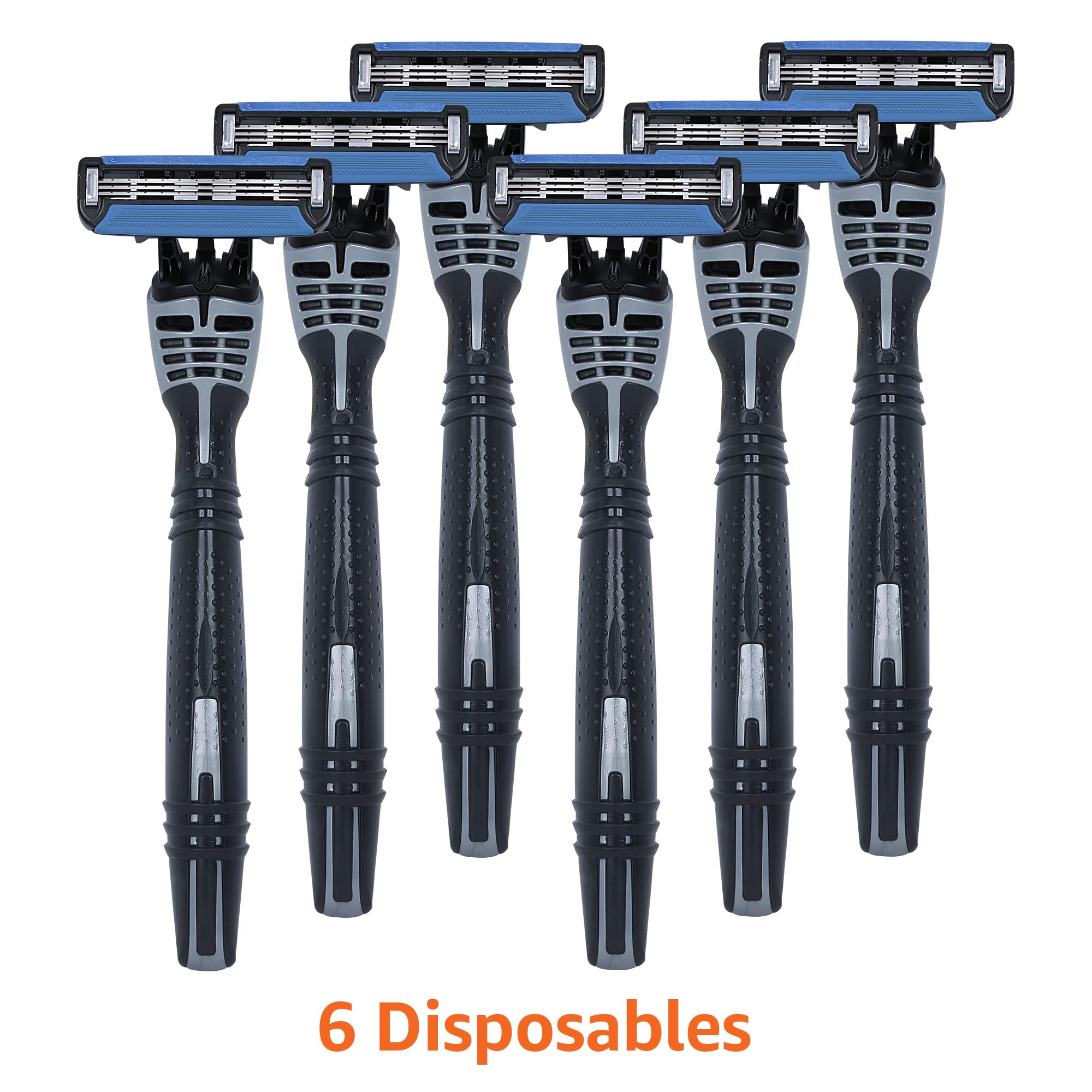Foto 7 pulgar | Maquinillas De Afeitar Desechables Amazon Basics Para Hombre De 3 Hojas, 6 Unidades - Venta Internacional.