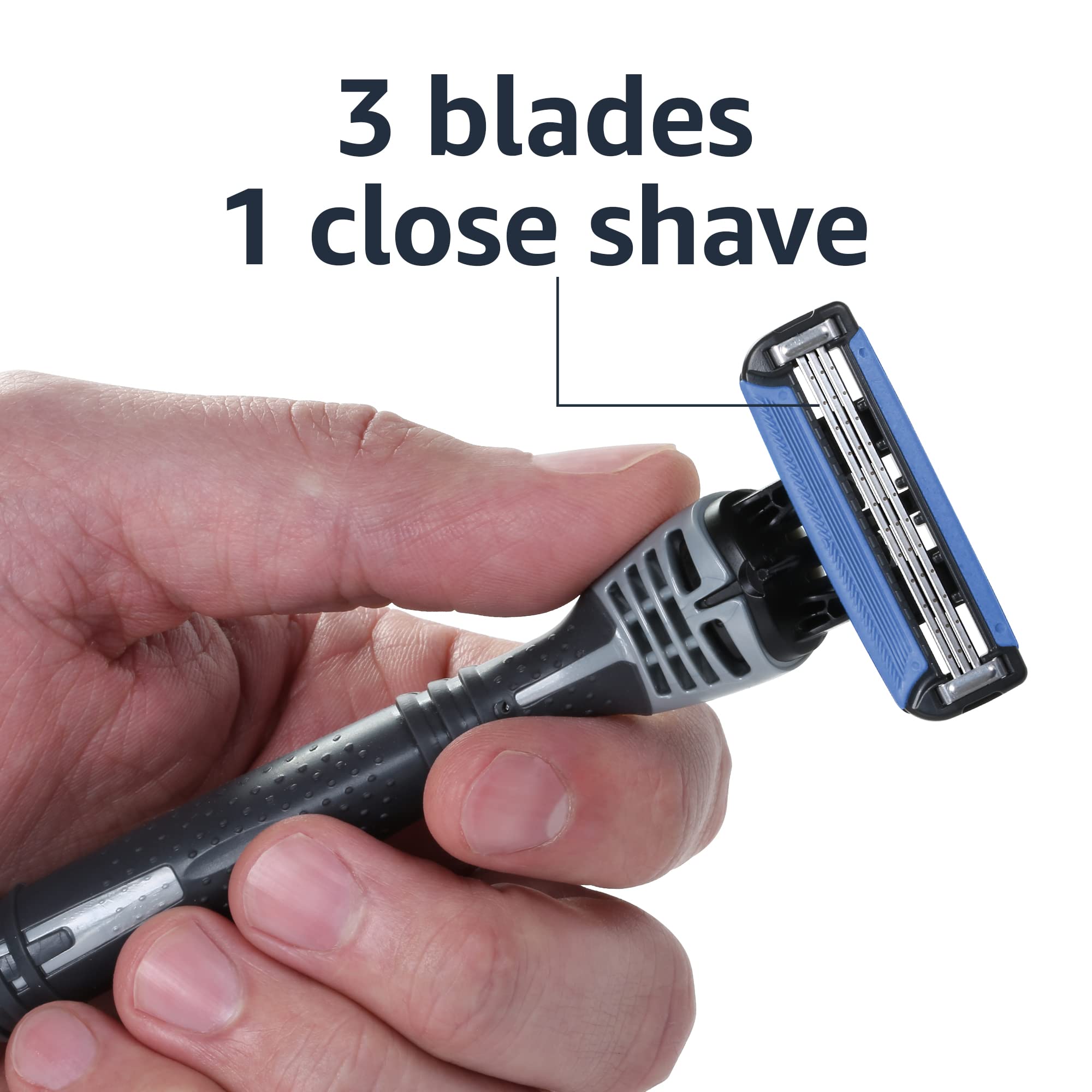 Foto 8 pulgar | Maquinillas De Afeitar Desechables Amazon Basics Para Hombre De 3 Hojas, 6 Unidades - Venta Internacional.