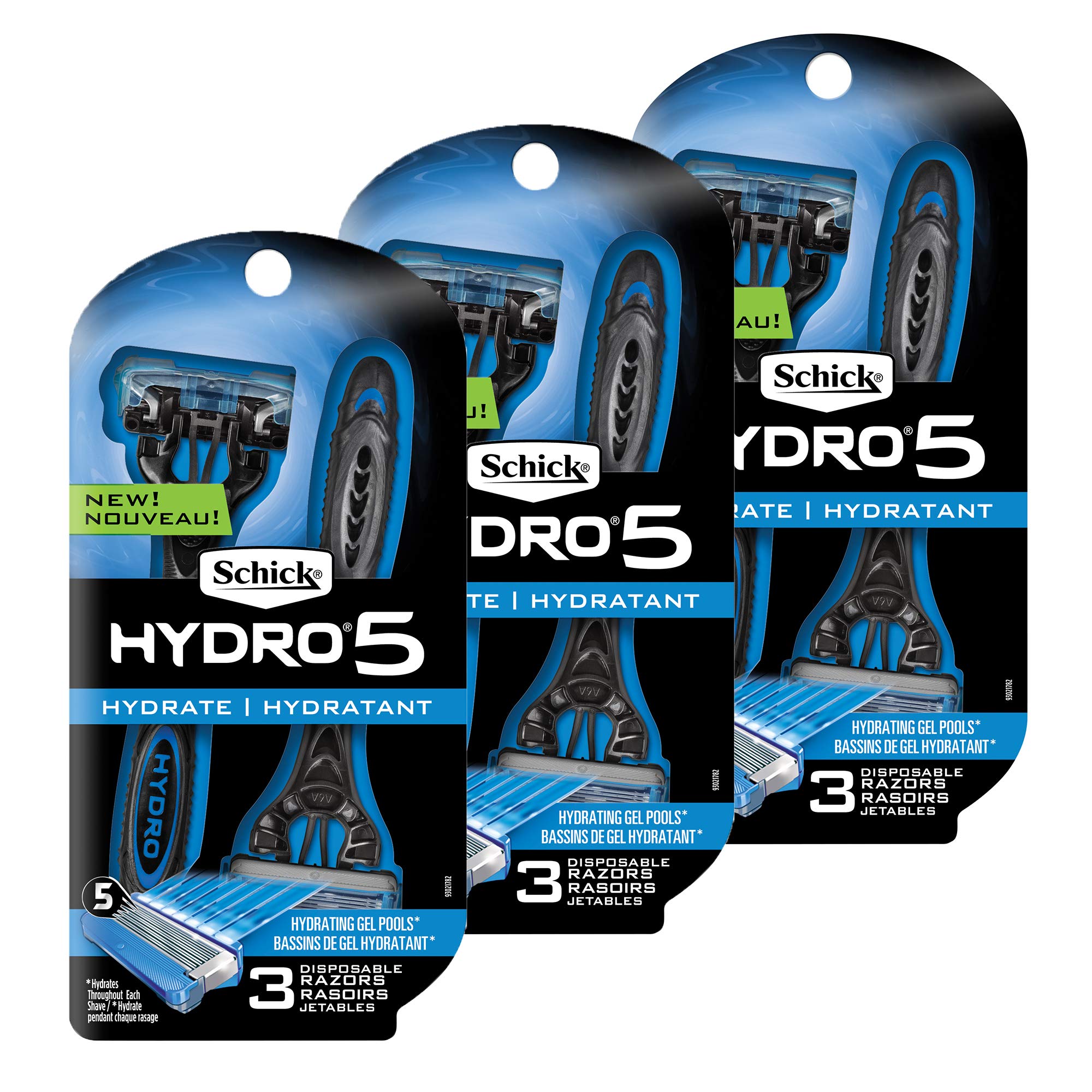 Foto 2 pulgar | Maquinillas De Afeitar Desechables Schick Hydro 5 Para Hombre, 9 Unidades, Con Recortadora - Venta Internacional.