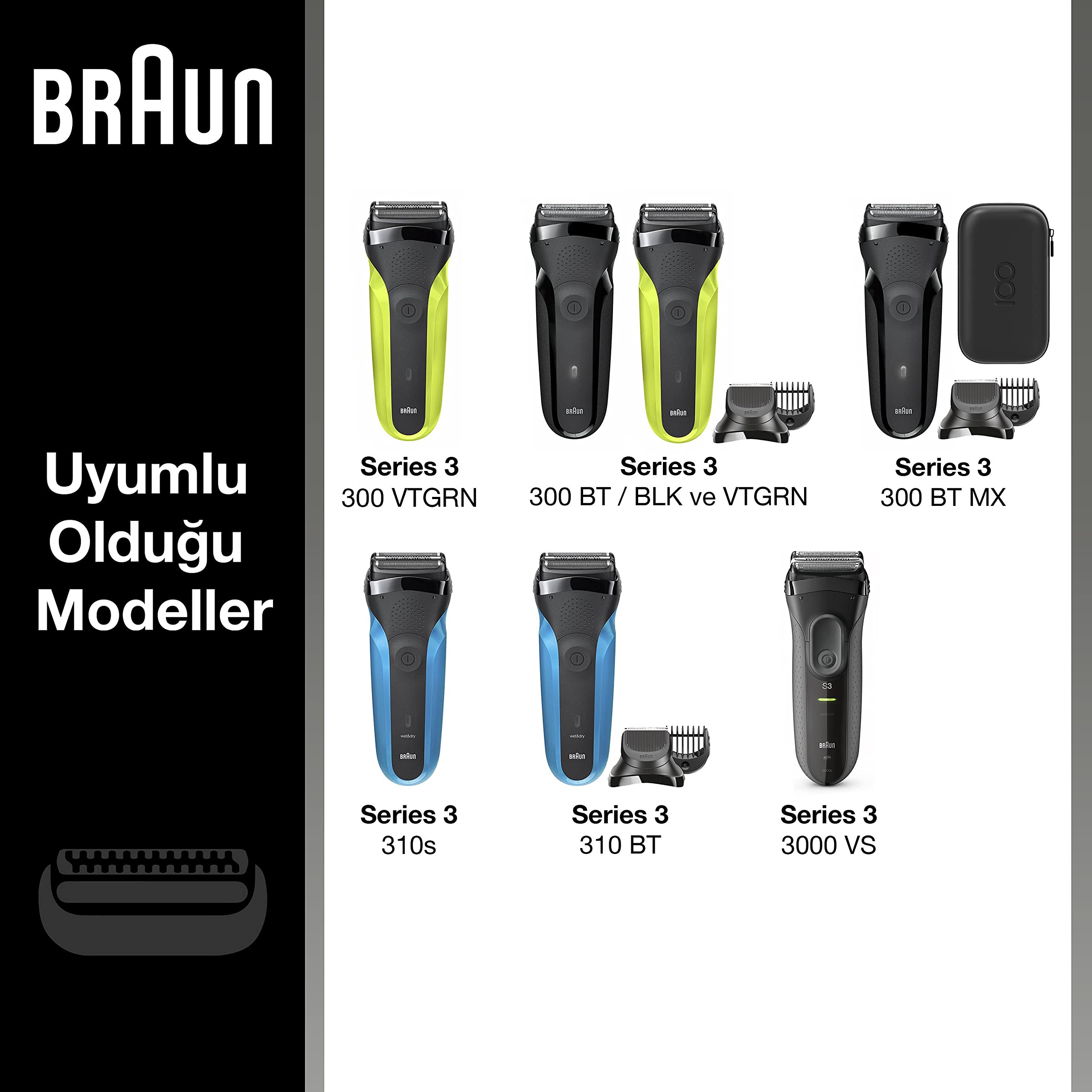 Foto 3 pulgar | Cartucho de Repuesto para Braun Series 3 - Venta Internacional