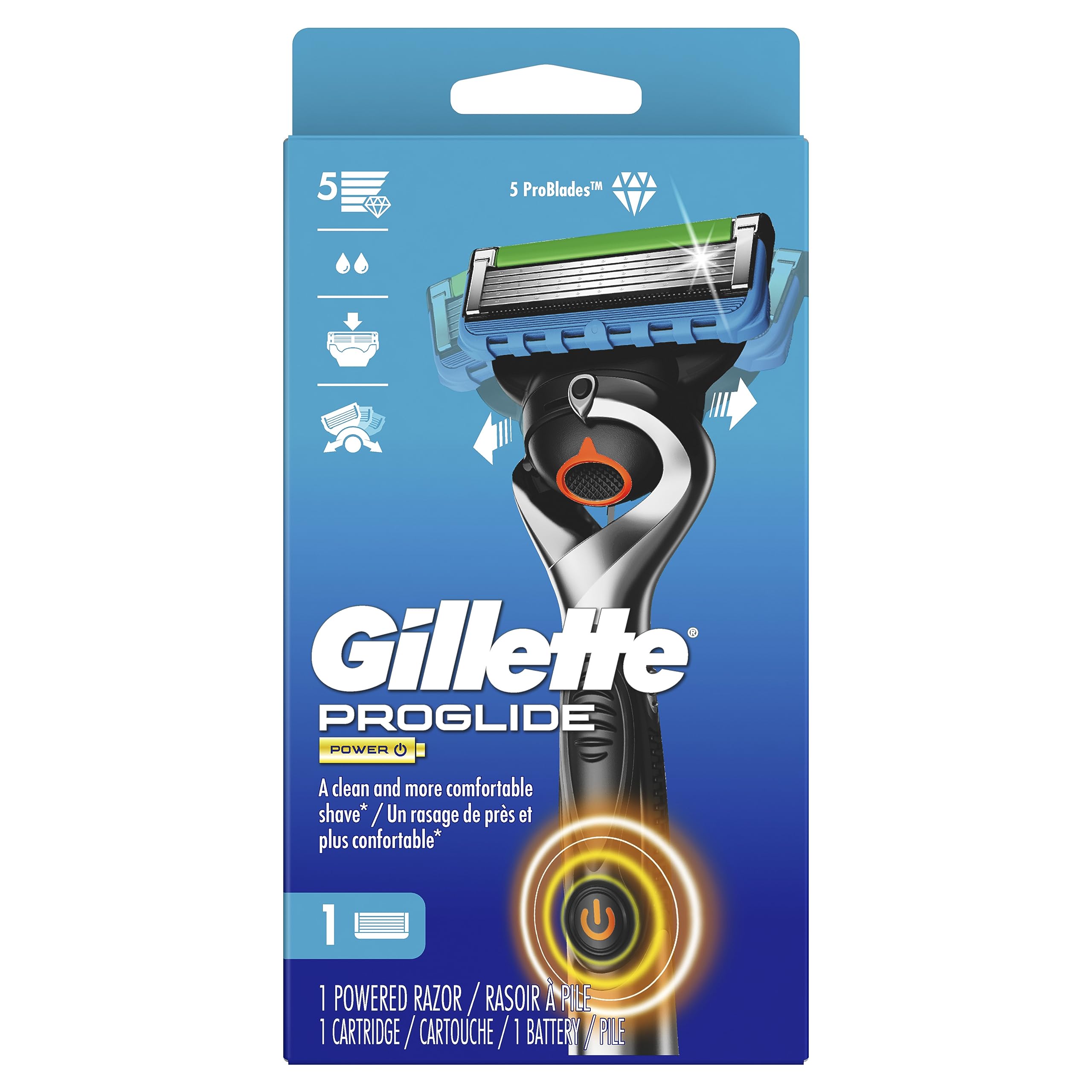 Foto 2 pulgar | Rastrillo Razor Gillette Proglide Power con 1 Mango y 1 Cuchilla para Hombre- Venta Internacional
