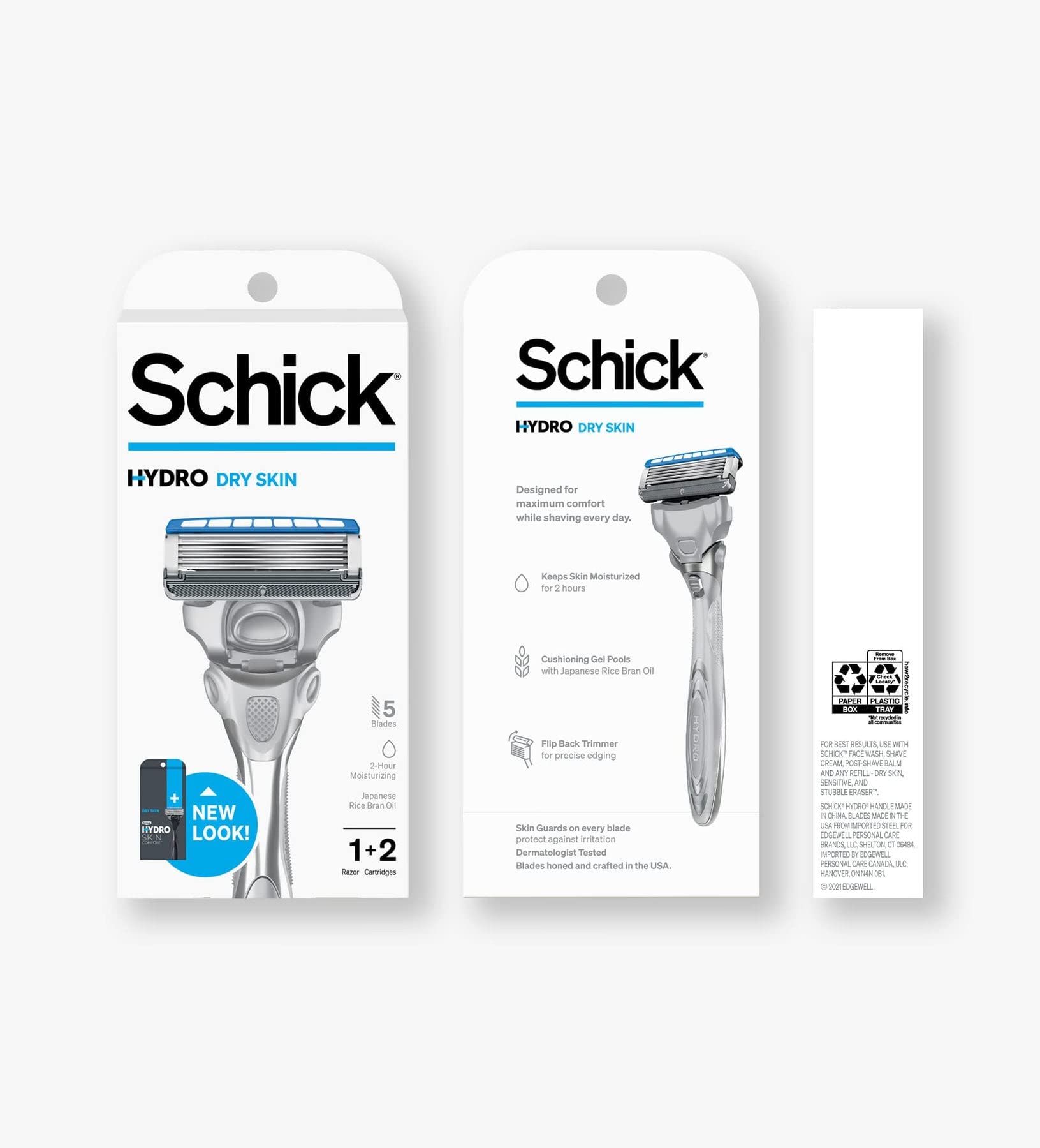 Foto 2 pulgar | Razor Schick Hydro Dry Skin De 5 Cuchillas Con 2 Cuchillas De Repuesto - Venta Internacional.