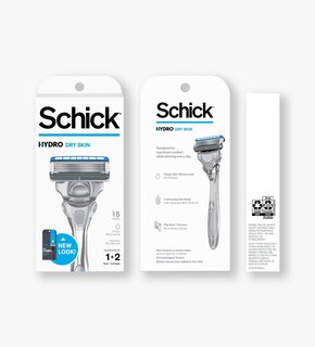 Foto 1 | Razor Schick Hydro Dry Skin De 5 Cuchillas Con 2 Cuchillas De Repuesto - Venta Internacional.