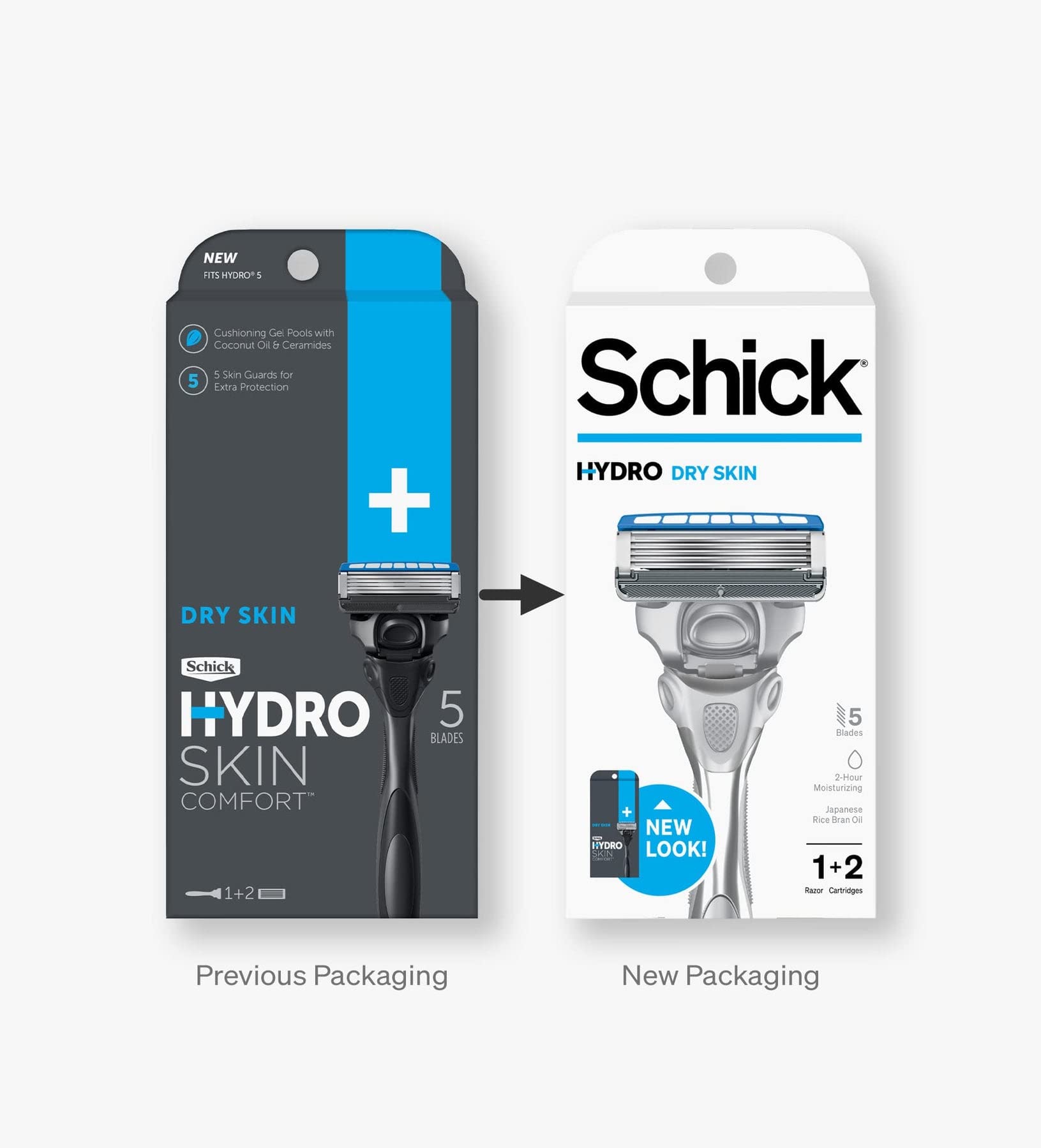 Foto 6 pulgar | Razor Schick Hydro Dry Skin De 5 Cuchillas Con 2 Cuchillas De Repuesto - Venta Internacional.