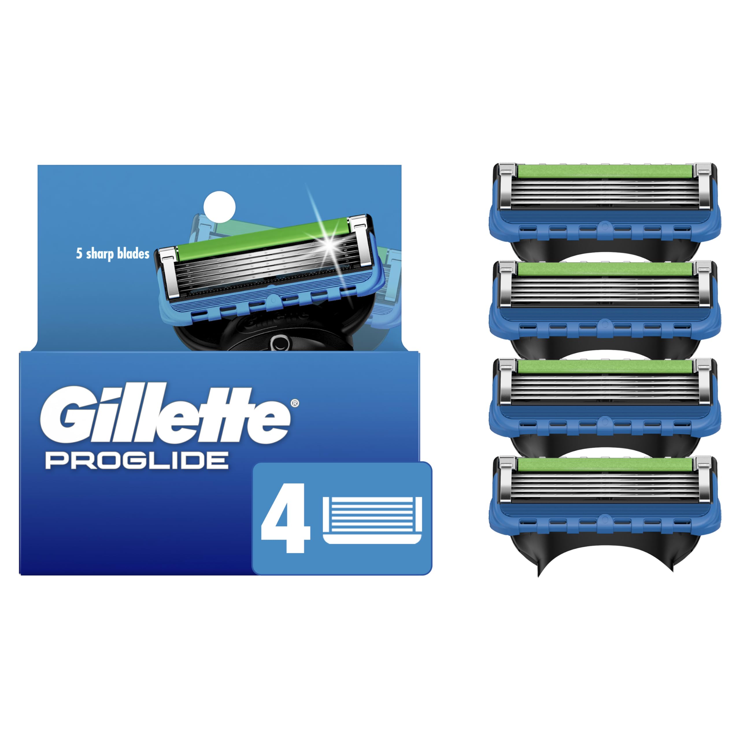 Foto 2 pulgar | Repuesto de Cuchillas Gillette Proglide 4 Unidades - Venta Internacional