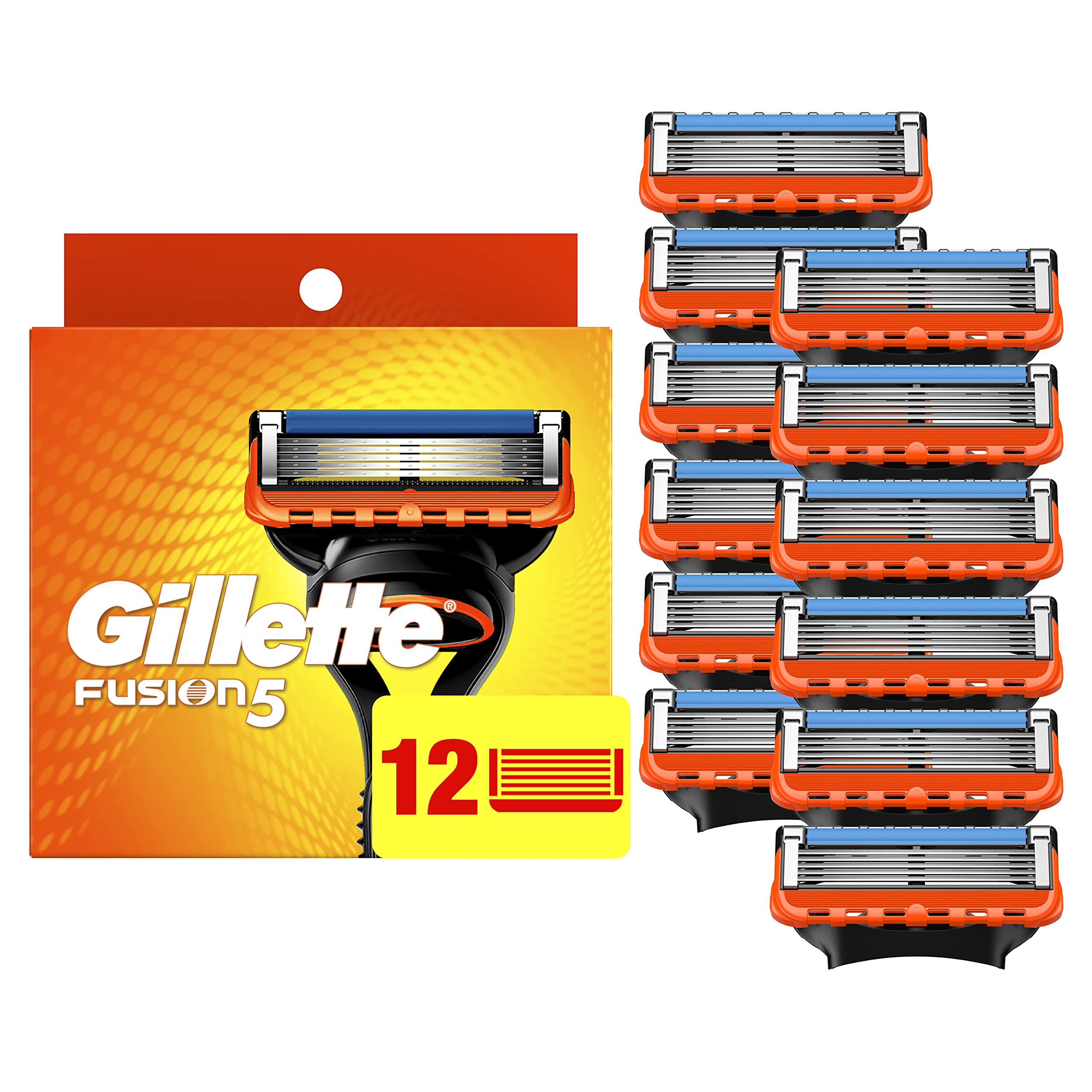 Recambios de Afeitar Gillette Fusion 5 para Hombre 12 Recambios de Cuchillas - Venta Internacional