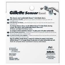 Foto 5 pulgar | Cartuchos Gillette Sensor Excel 2 Paquetes - Venta Internacional