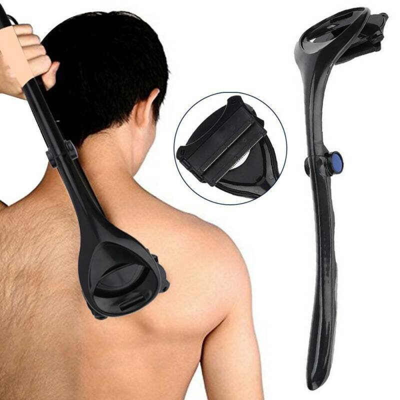 Maquinilla De Afeitar Para Espalda Sanlin Beans Double Blades Black - Venta Internacional.