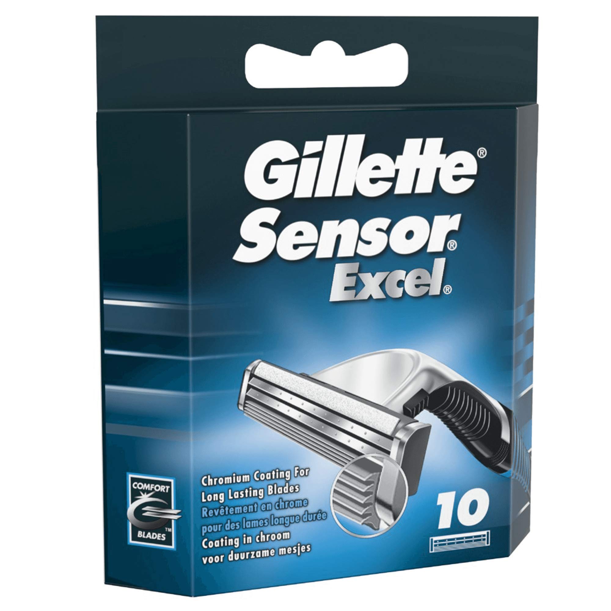 Foto 2 | Razor Blades Gillette Sensor Excel Para Hombre, Paquete De 10 - Venta Internacional.