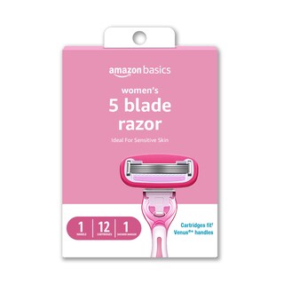 Foto 1 | Razor Amazon Basics Para Mujer, 5 Cuchillas, Se Adapta A 12 Cartuchos - Venta Internacional.