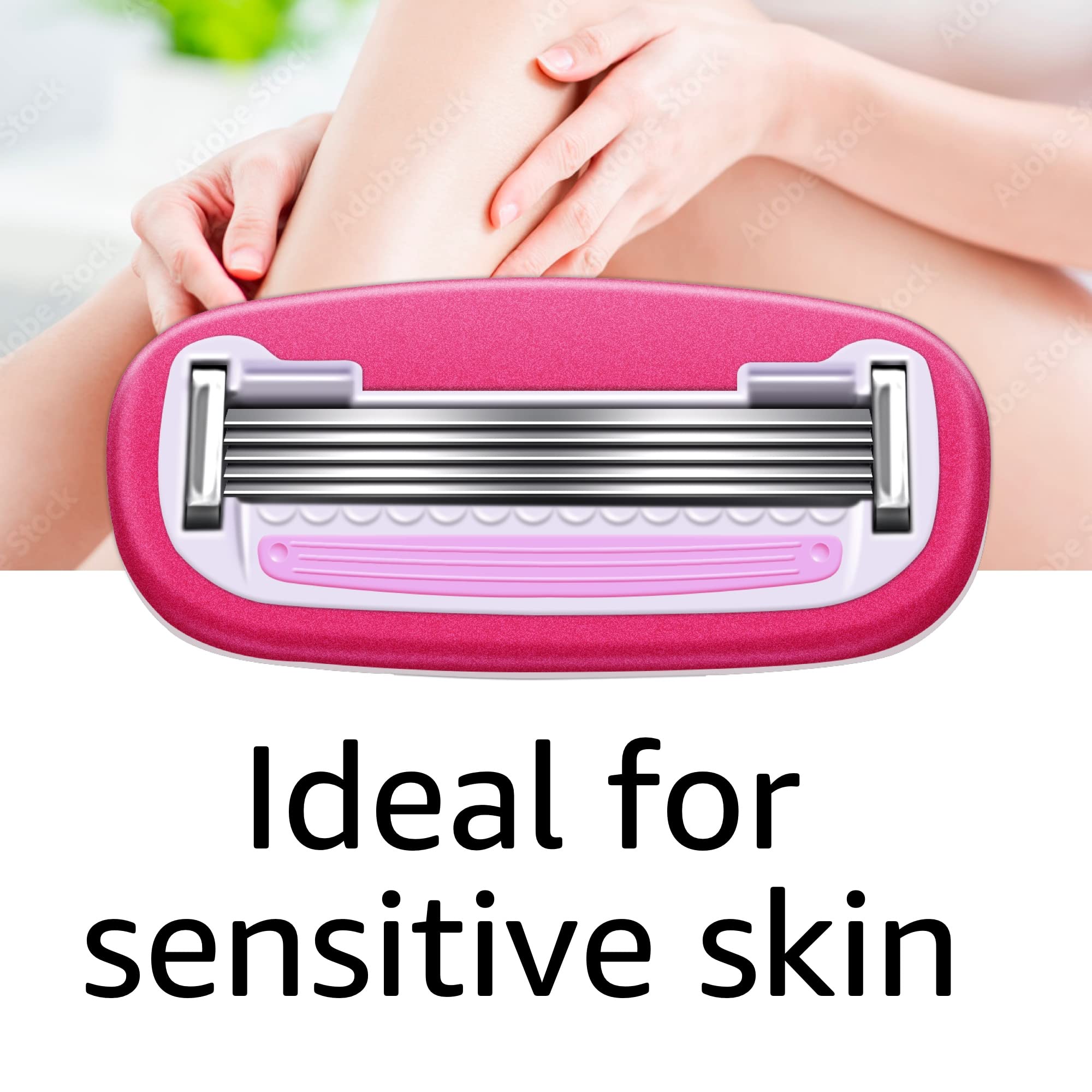 Foto 4 pulgar | Razor Amazon Basics Para Mujer, 5 Cuchillas, Se Adapta A 12 Cartuchos - Venta Internacional.