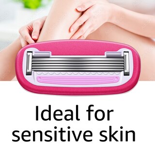 Foto 3 | Razor Amazon Basics Para Mujer, 5 Cuchillas, Se Adapta A 12 Cartuchos - Venta Internacional.
