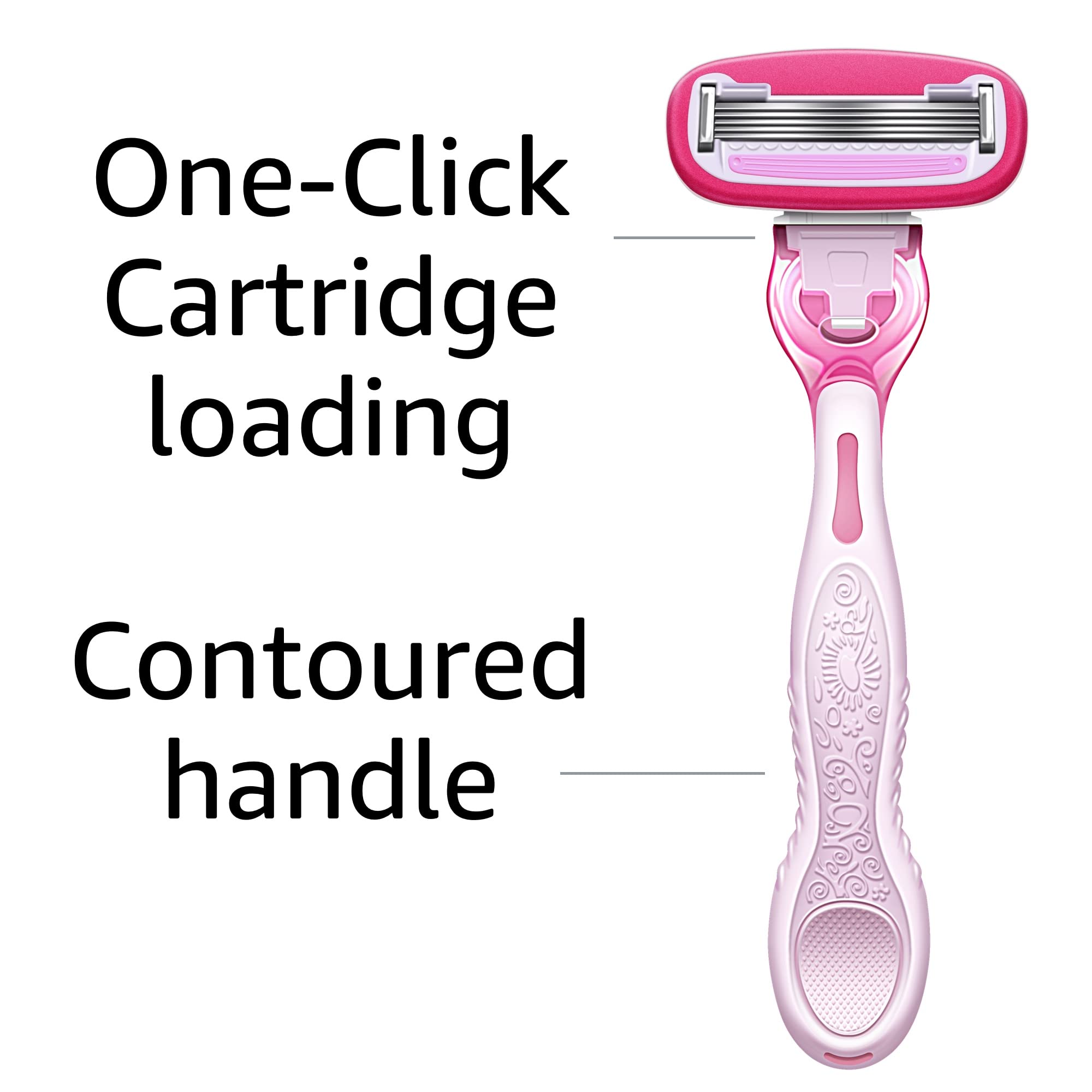 Foto 7 pulgar | Razor Amazon Basics Para Mujer, 5 Cuchillas, Se Adapta A 12 Cartuchos - Venta Internacional.