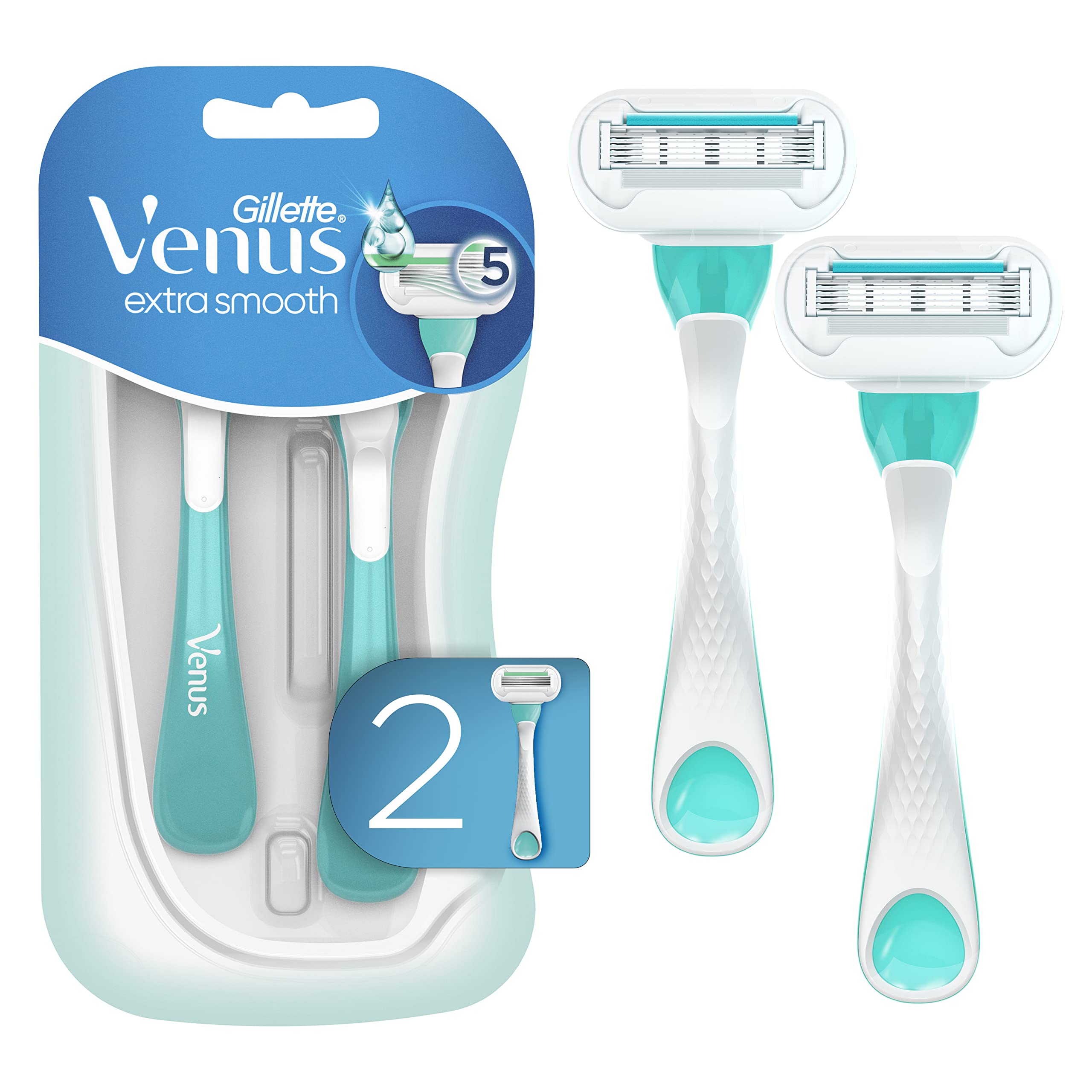 Foto 1 | Maquinilla De Afeitar Manual Gillette Venus, 2 Unidades - Venta Internacional.