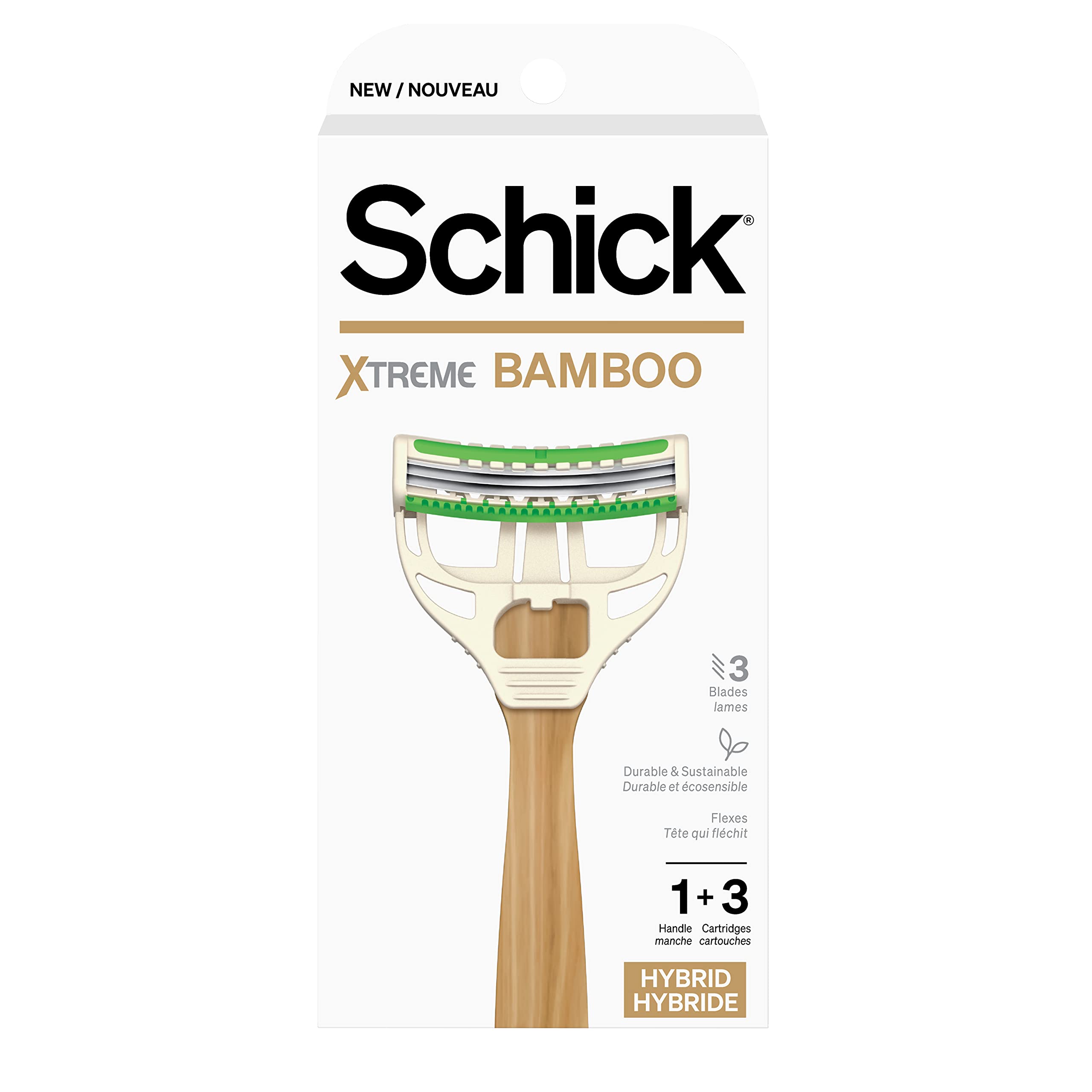 Maquinilla De Afeitar Desechable Schick Xtreme Bamboo Ecológica Para Hombre - Venta Internacional.