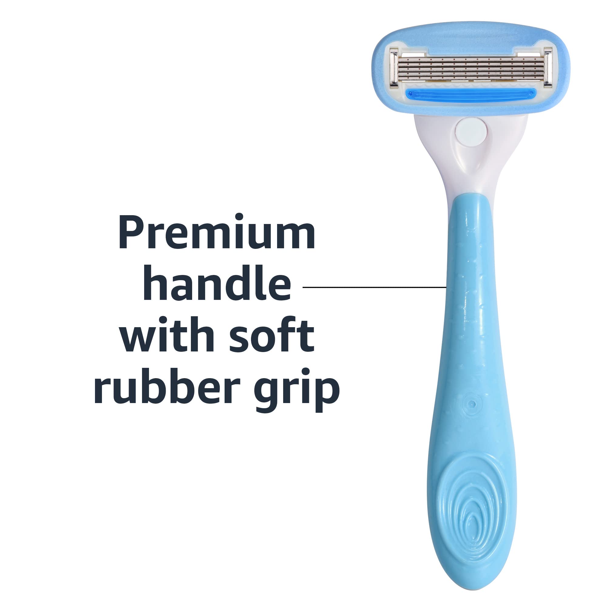 Foto 5 pulgar | Razor Amazon Basics De 5 Hojas Para Mujer, Mango Y 12 Cartuchos - Venta Internacional.