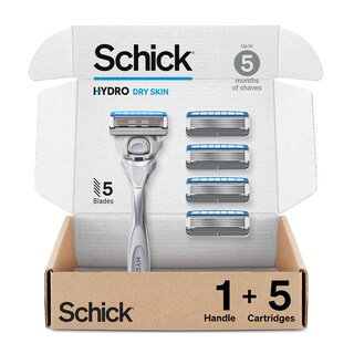 Foto 1 | Razor Schick Hydro Dry Skin Para Hombre Con 5 Hojas De Afeitar - Venta Internacional.