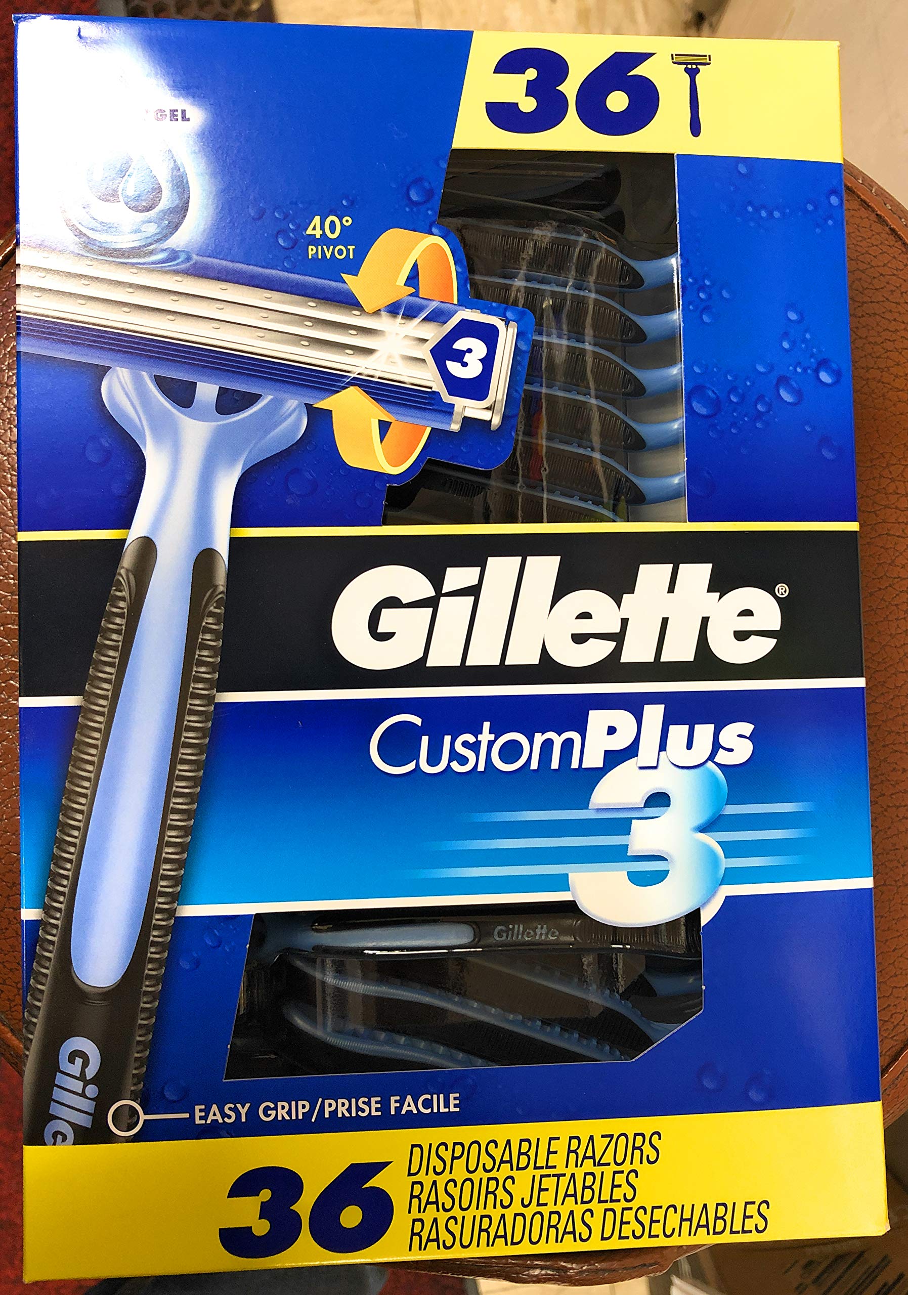 Foto 1 | Maquinillas De Afeitar Desechables Gillette Custom Plus3, 36 Unidades - Venta Internacional.
