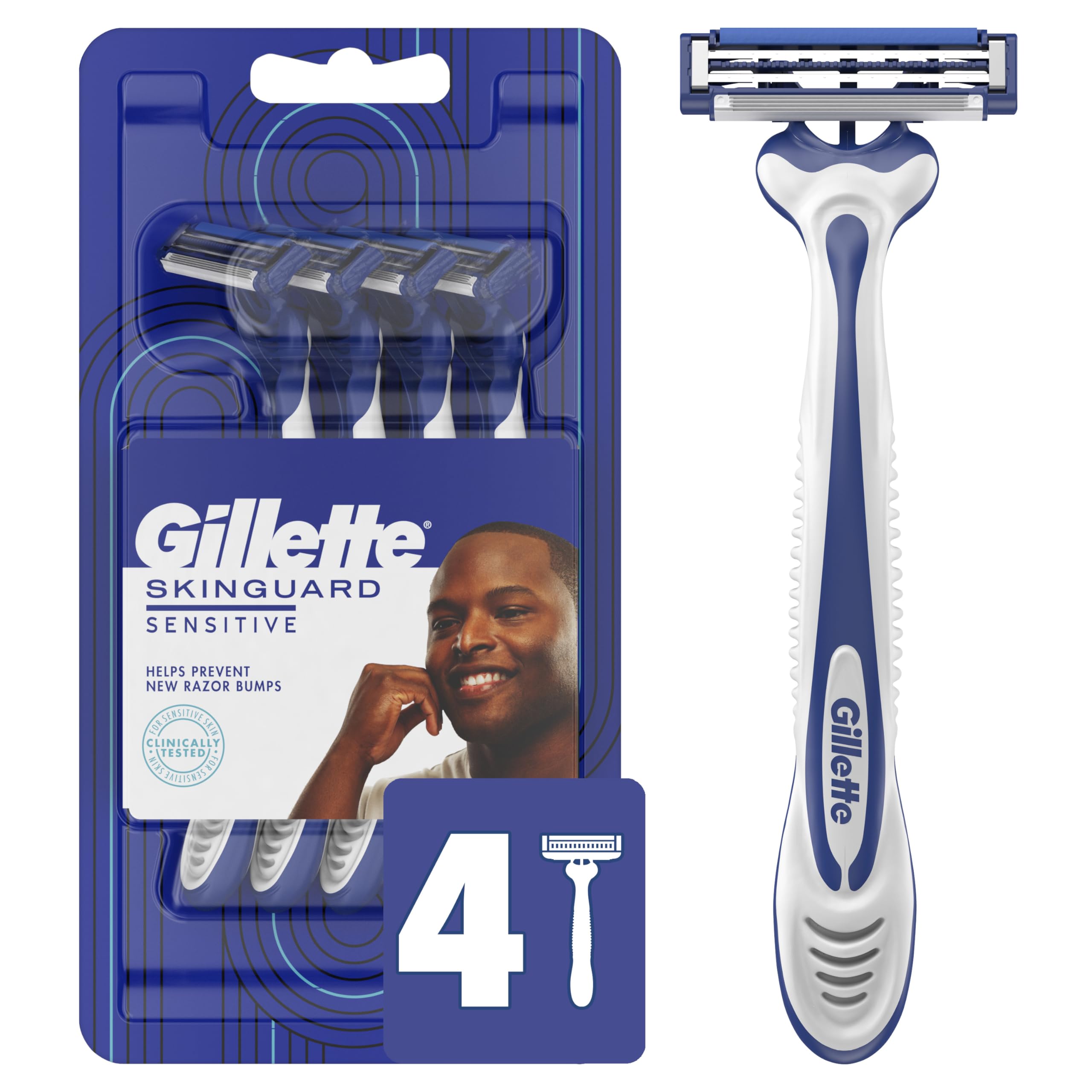 Maquinillas De Afeitar Desechables Gillette Skinguard Para Hombre, 4 Unidades - Venta Internacional.