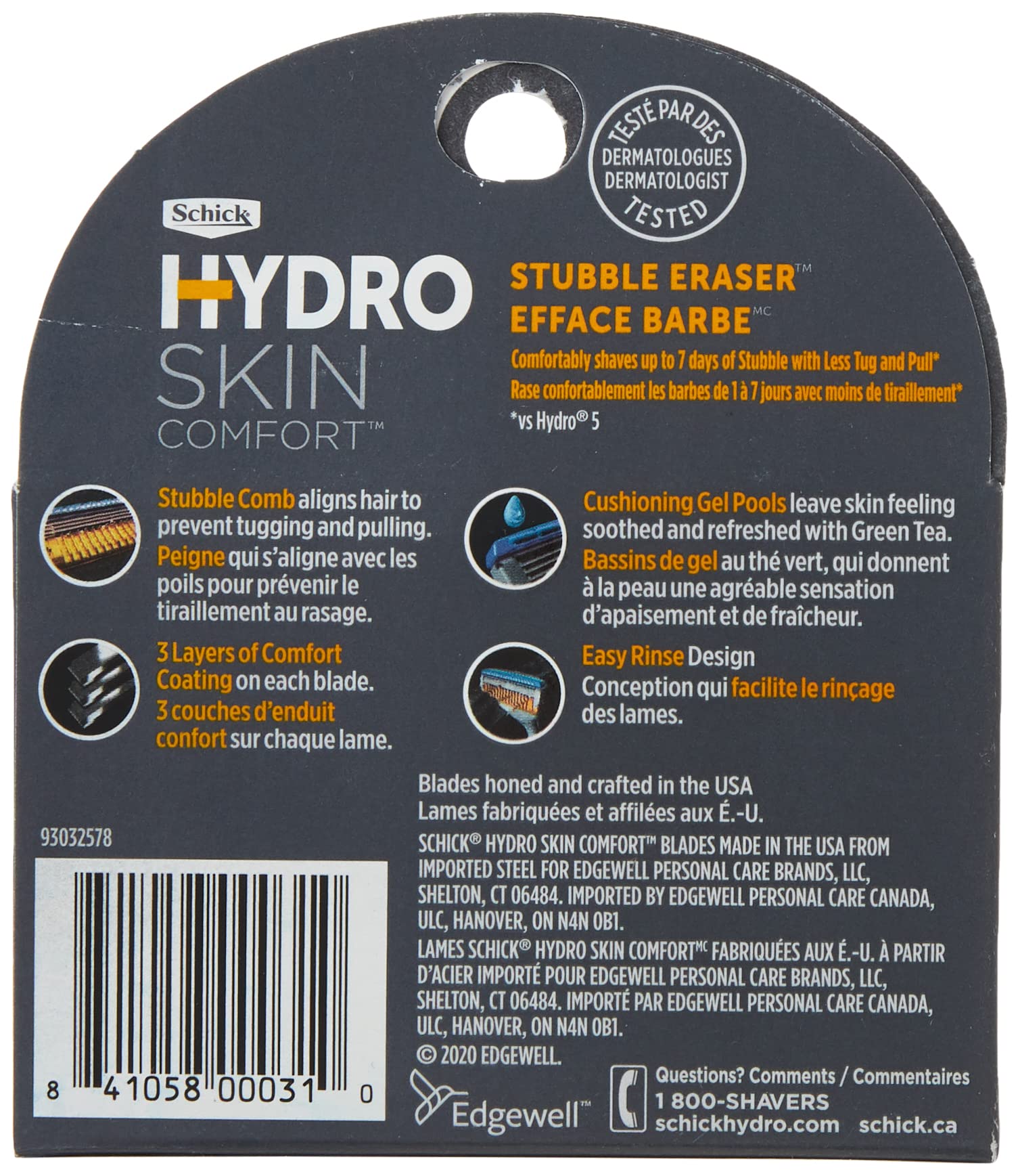Foto 3 pulgar | Recambios Schick Hydro Stubble Eraser Stubble Razor, 4 Unidades - Venta Internacional.