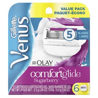 Foto 1 | Recambios Para Cuchillas De Afeitar Gillette Venus Comfortglide Con Olay X6 - Venta Internacional.
