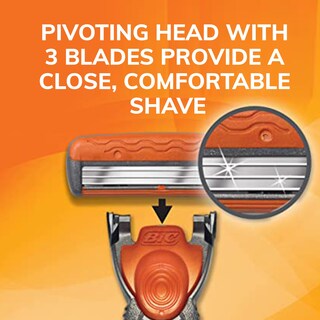 Foto 2 | Razor Bic Comfort 3 Recargable De Tres Hojas Para Hombre, 7 Piezas - Venta Internacional.