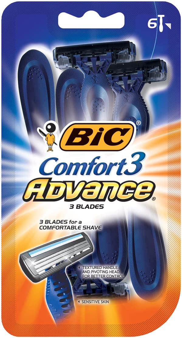 Foto 2 pulgar | Maquinilla De Afeitar Desechable Bic Comfort 3 Advanced Para Hombre, Paquete De 6 - Venta Internacional.