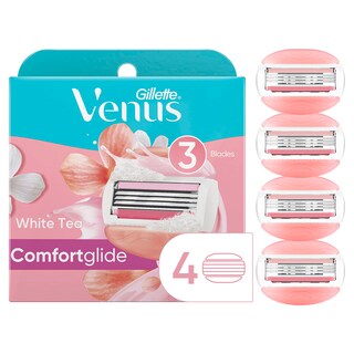Foto 1 | Recambios Para Cuchillas De Afeitar Gillette Venus Comfortglide, 4 Unidades - Venta Internacional.