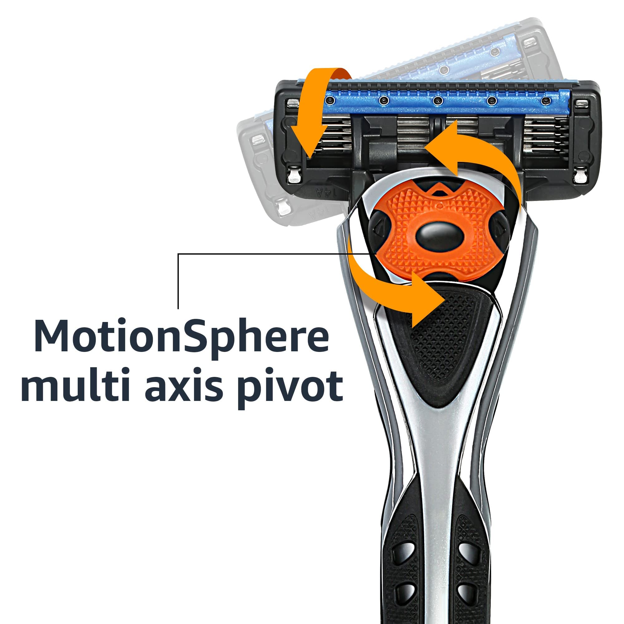 Foto 5 | Razor Amazon Basics Motionsphere De 5 Cuchillas Para Hombre Con Recortadora - Venta Internacional.