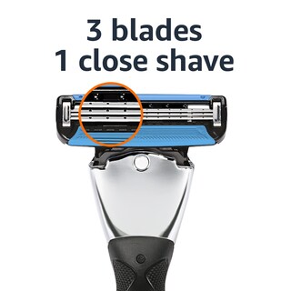 Foto 3 | Motion Sphere Razor Amazon Basics De 3 Hojas Para Hombre, Más 20 Cartuchos - Venta Internacional.