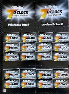 Foto 1 | Cuchillas De Afeitar De Seguridad Gillette 7 O'clock Super Platinum X100 - Venta Internacional.