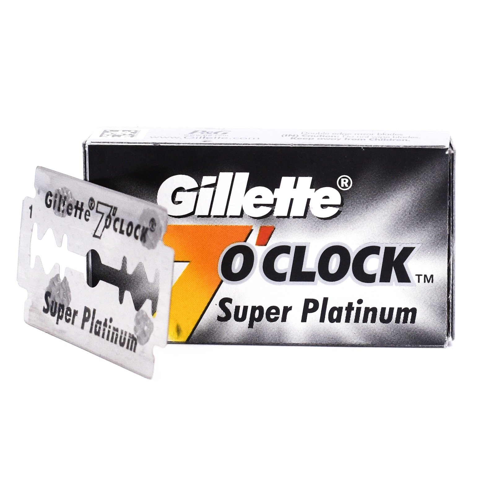 Foto 3 pulgar | Cuchillas De Afeitar De Seguridad Gillette 7 O'clock Super Platinum X100 - Venta Internacional.