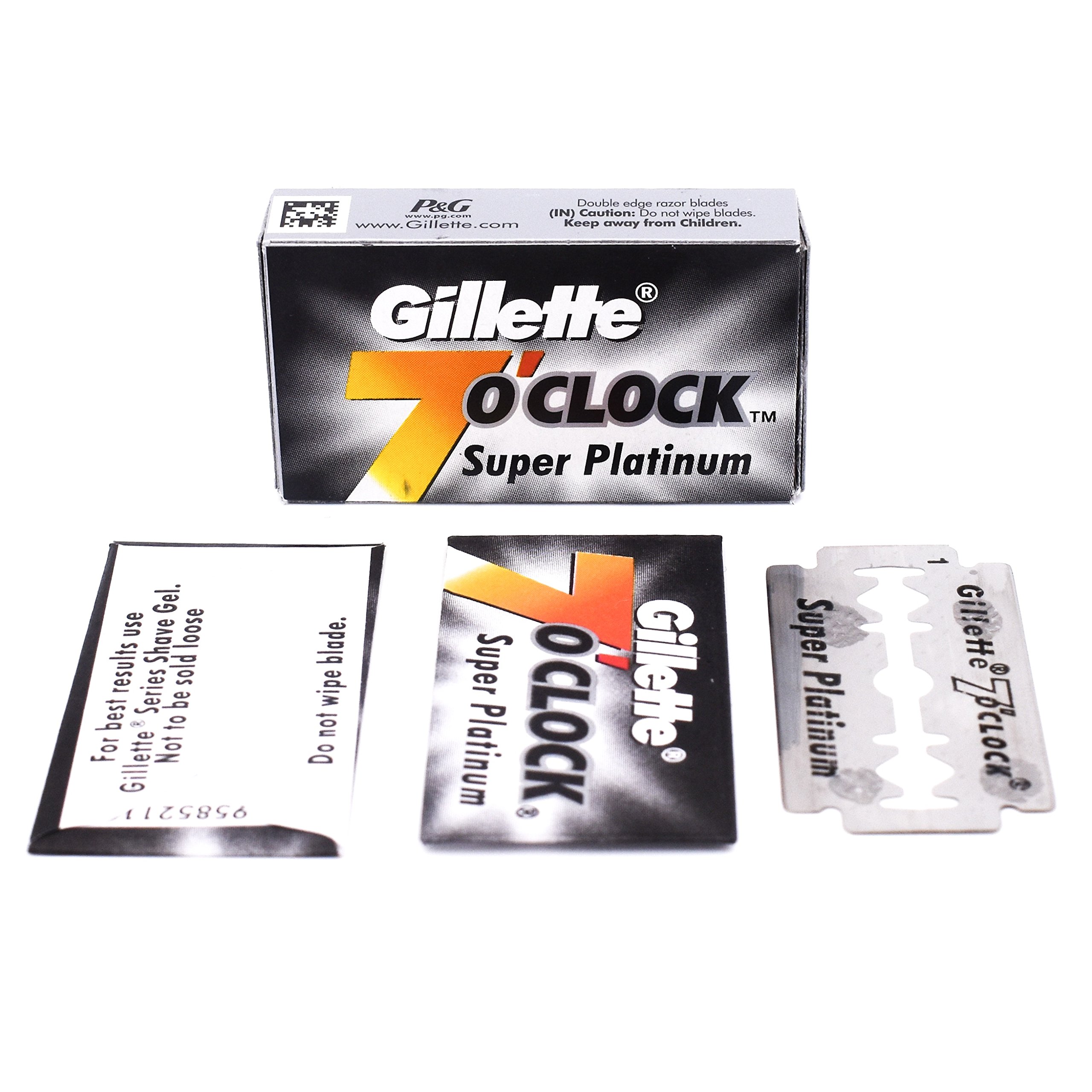 Foto 4 pulgar | Cuchillas De Afeitar De Seguridad Gillette 7 O'clock Super Platinum X100 - Venta Internacional.