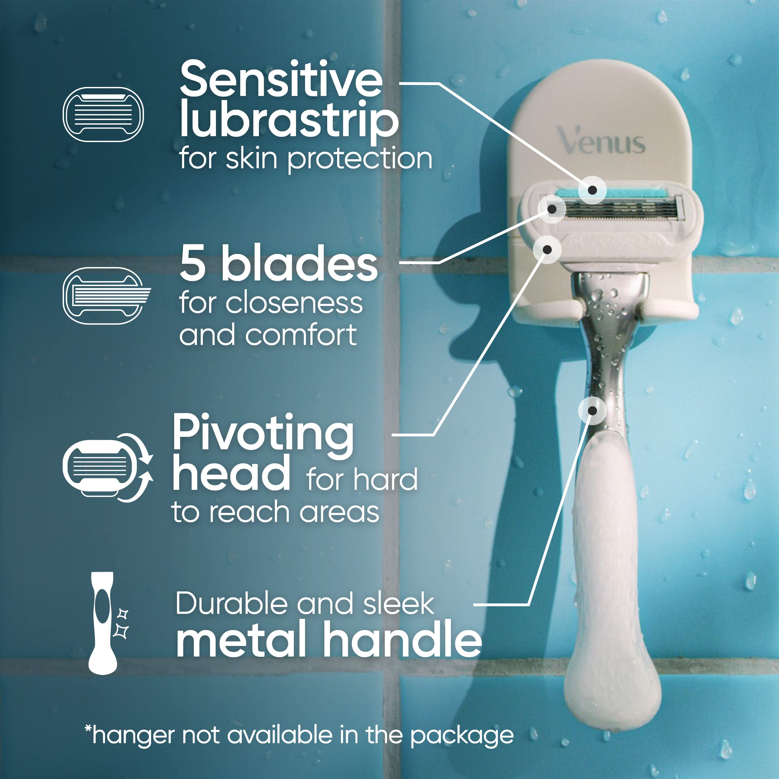 Foto 6 pulgar | 2 Recambios Para Razor Gillette Venus Deluxe Smooth Sensitive - Venta Internacional.