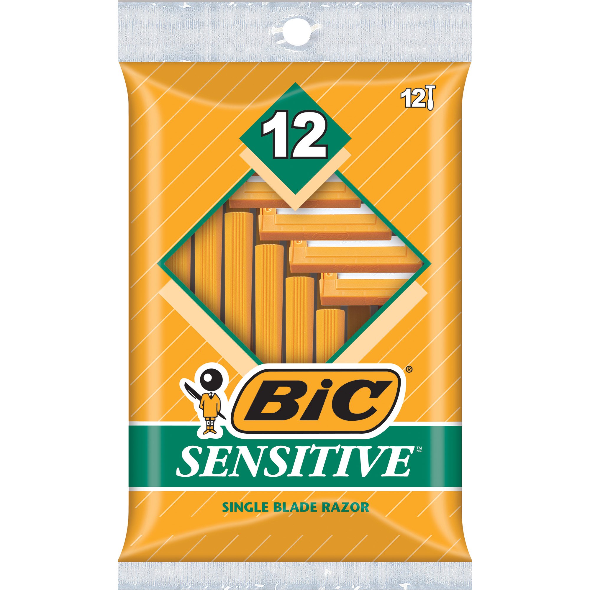 Foto 1 | Afeitadora Razor Bic Single Blade Sensitive Skin 12 Piezas - Venta Internacional
